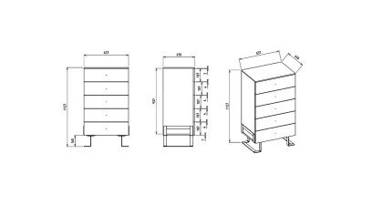 Set standard Dormitor Veronica cu tablie cu iluminare BELLONA Set Dormitor