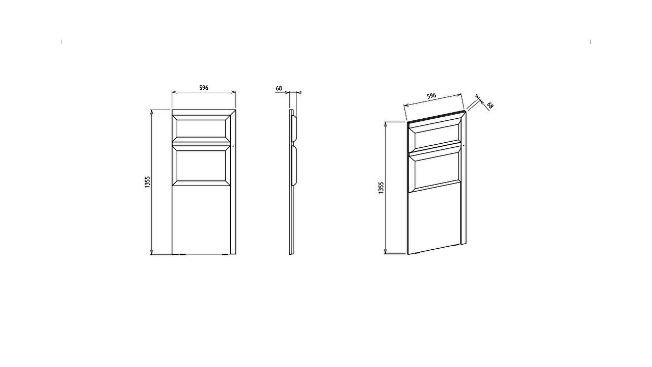 Set standard Dormitor Veronica cu tablie cu iluminare - Mega Sale BELLONA Set Dormitor