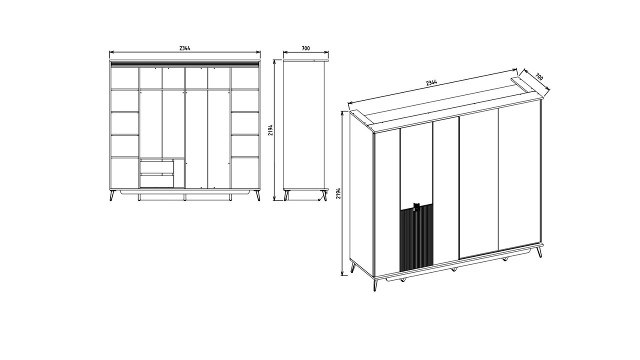 Set standard Dormitor Napoli BELLONA Set Dormitor