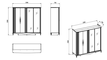 Set standard Dormitor Victor  Set Dormitor
