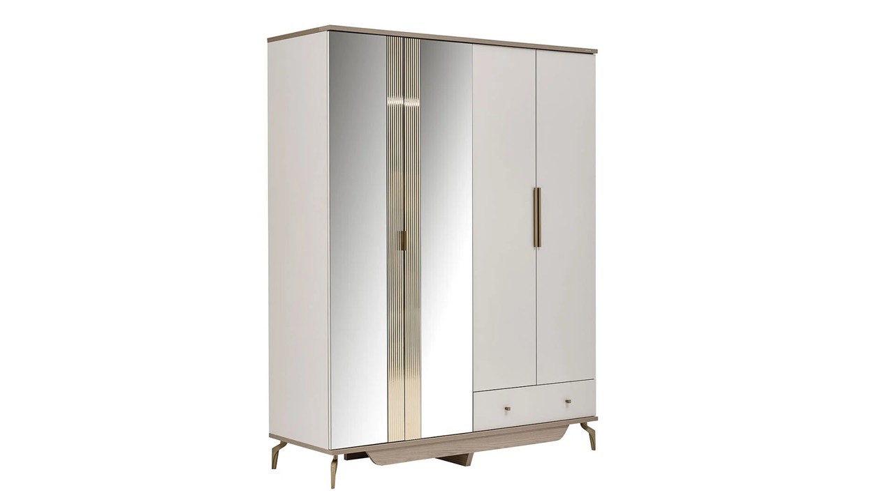 Set standard Dormitor Montella cu Tablie L - Mega Sale  Set Dormitor