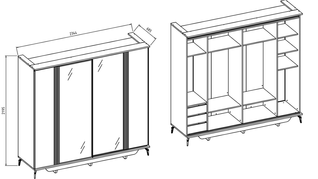 Set standard Dormitor Montella cu Tablie XL - Mega Sale  Set Dormitor