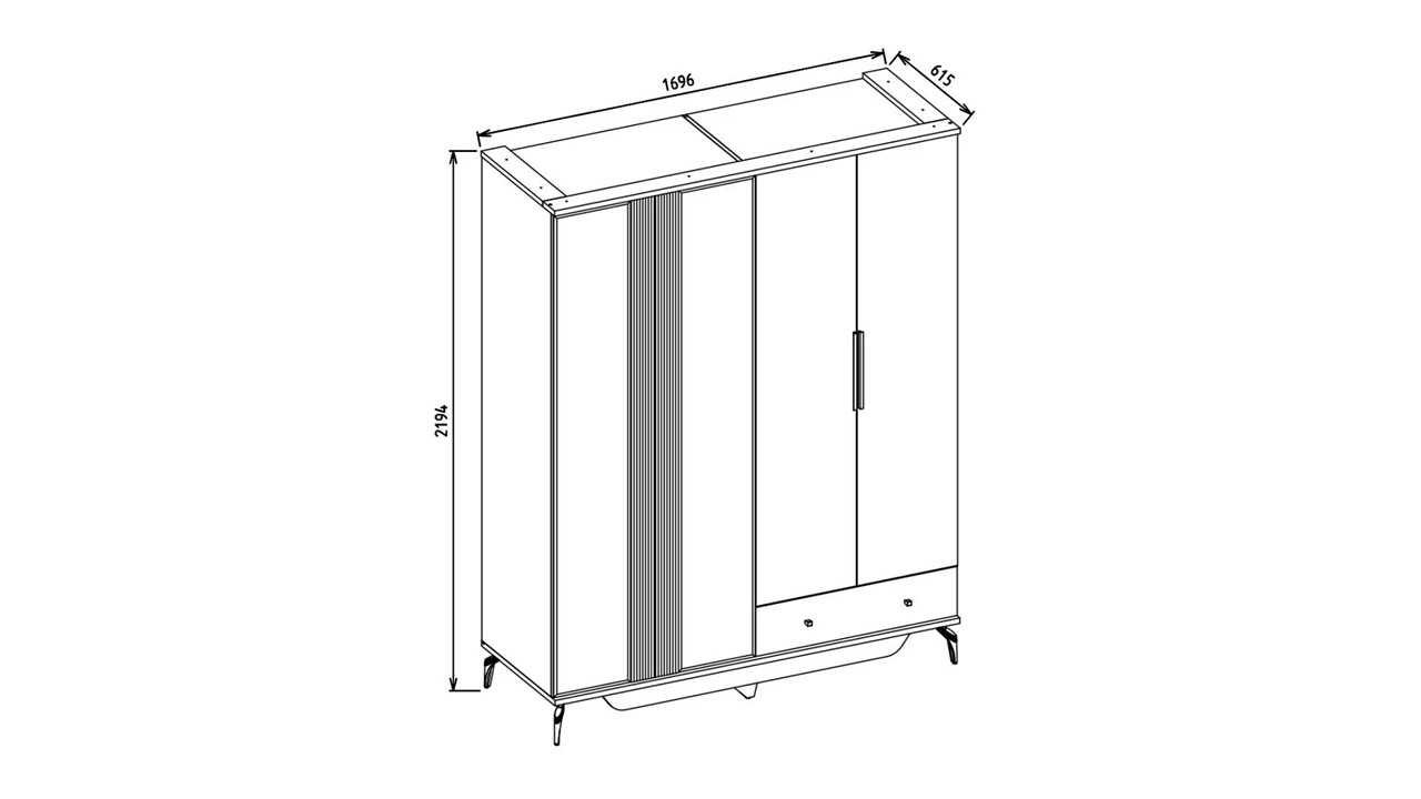 Set standard Dormitor Montella cu Tablie XL  Set Dormitor