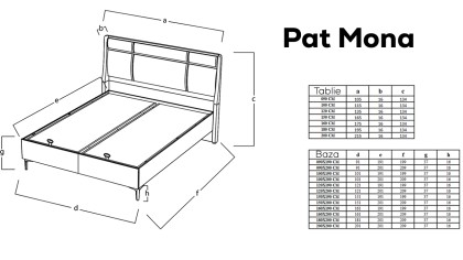 Set standard Dormitor Mona  Set Dormitor
