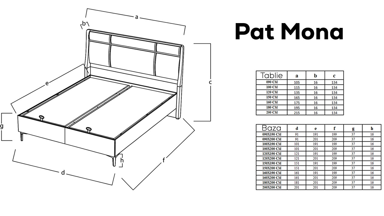 Set standard Dormitor Mona  Set Dormitor