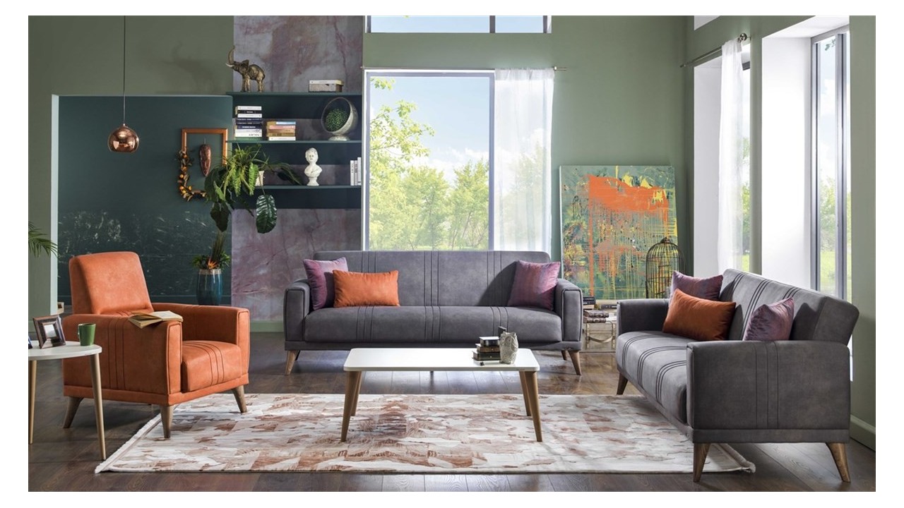 Set Canapea Extensibila Ruby Major 3+1 BELLONA Seturi canapele