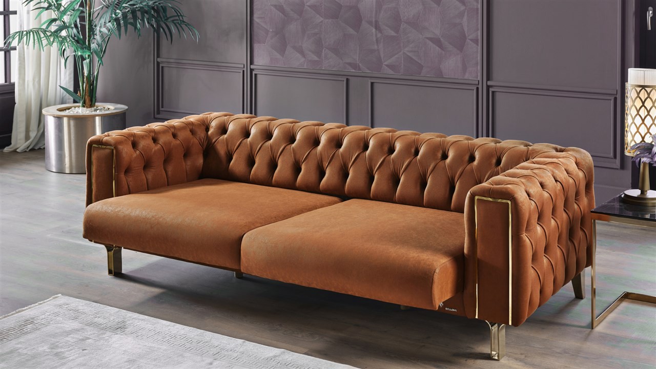 Set Canapea Montego 3+1, Finisaj Auriu BELLONA Seturi canapele