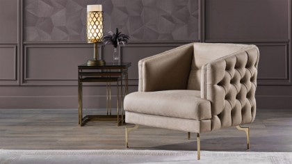 Set Canapea Montego 3+1, Finisaj Auriu BELLONA Seturi canapele