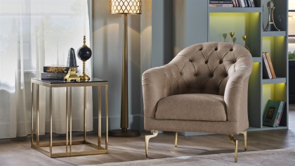 Set Canapea Montego 3+1, Finisaj Auriu BELLONA Seturi canapele