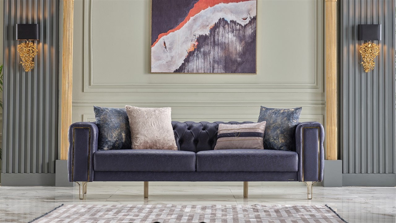 Set Canapea Montego 3+1, Finisaj Auriu BELLONA Seturi canapele