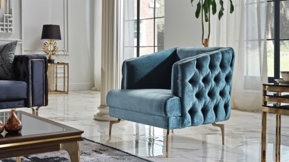 Set Canapea Montego 3+1, Finisaj Auriu BELLONA Seturi canapele