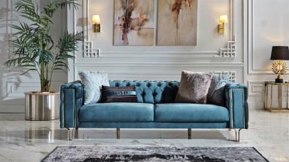 Set Canapea Montego 3+1, Finisaj Auriu BELLONA Seturi canapele