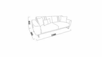 Set Canapea Extensibila Mirante 3+1 BELLONA Seturi canapele