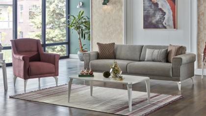 Set Canapea Extensibila Leny 3+1 BELLONA Seturi canapele