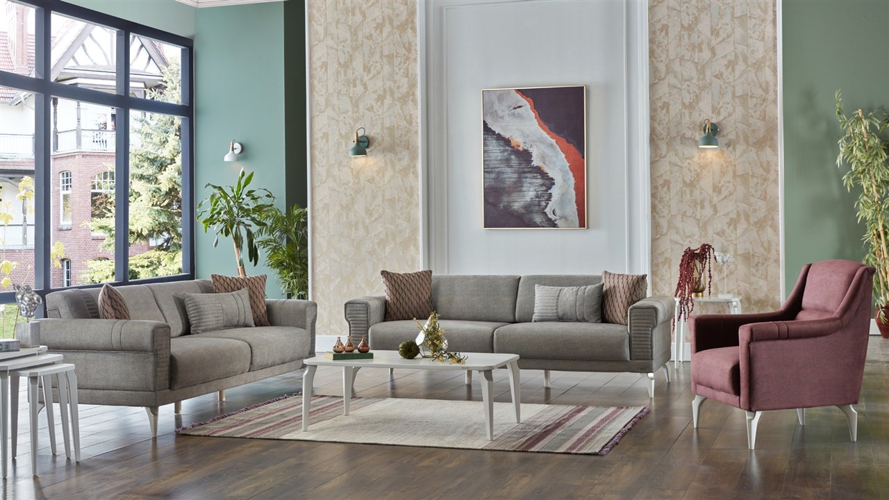 Set Canapea Extensibila Leny 3+1 BELLONA Seturi canapele