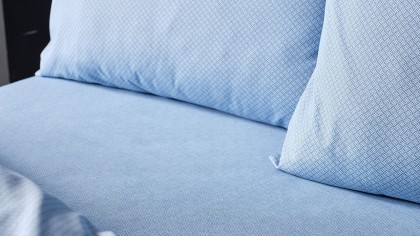 Set Lenjerie de pat Pure Touch Double, Albastru DOQU Lenjerie de pat