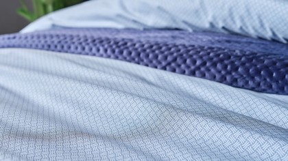 Set Lenjerie de pat Pure Touch Double, Albastru DOQU Lenjerie de pat