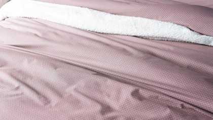 Set Lenjerie de pat Pure Touch Double, Roz Trandafir DOQU Lenjerie de pat