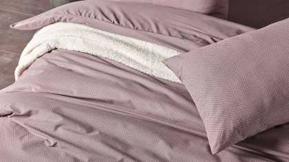 Set Lenjerie de pat Pure Touch Double, Roz Trandafir DOQU Lenjerie de pat