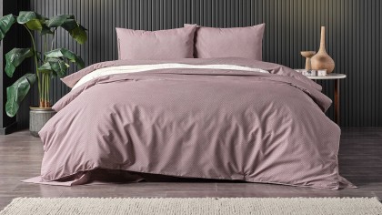 Set Lenjerie de pat Pure Touch Double, Roz Trandafir DOQU Lenjerie de pat