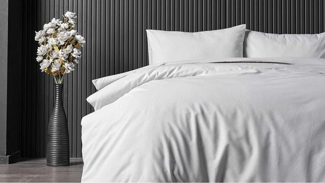 Set Lenjerie de pat Pure Touch Double, Gri DOQU Lenjerie de pat
