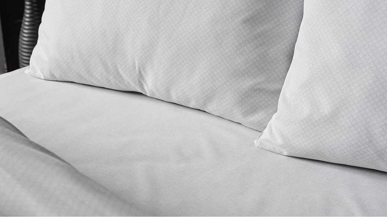 Set Lenjerie de pat Pure Touch Double, Gri DOQU Lenjerie de pat