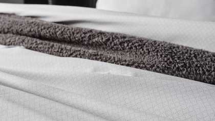 Set Lenjerie de pat Pure Touch Double, Gri DOQU Lenjerie de pat