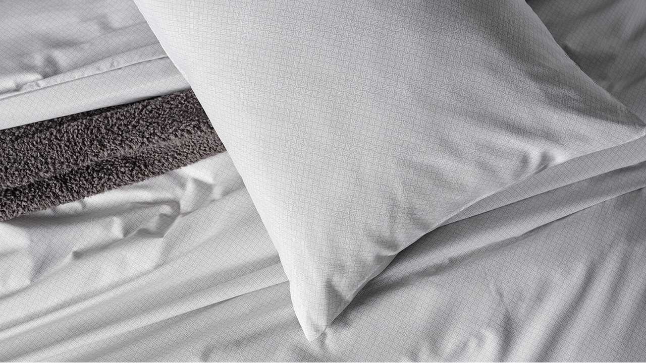 Set Lenjerie de pat Pure Touch Double, Gri DOQU Lenjerie de pat
