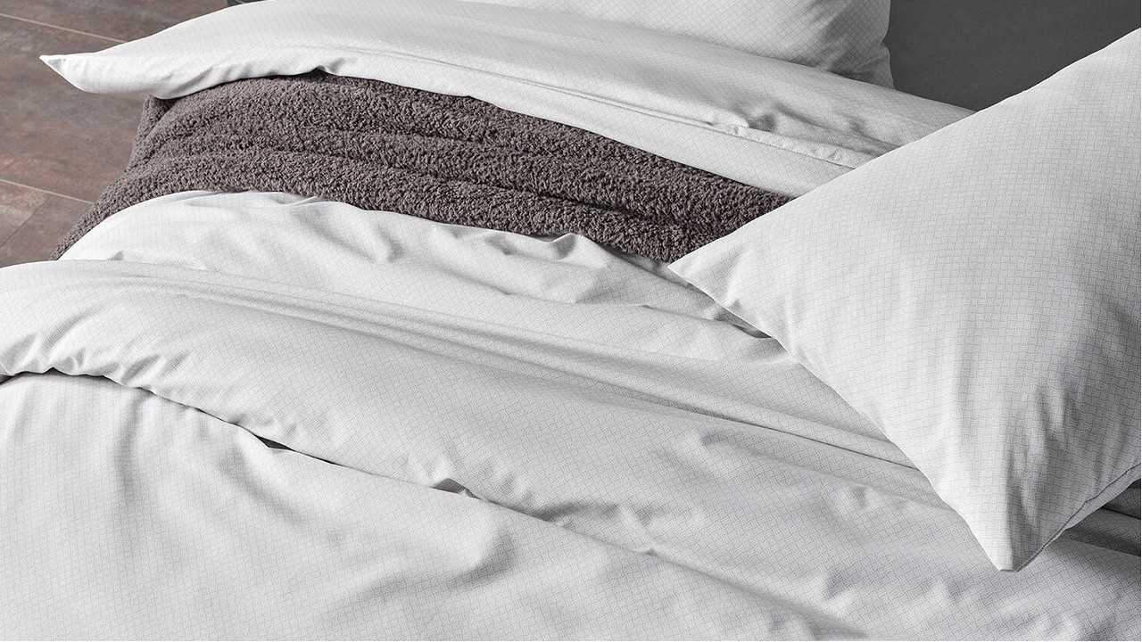 Set Lenjerie de pat Pure Touch Double, Gri DOQU Lenjerie de pat
