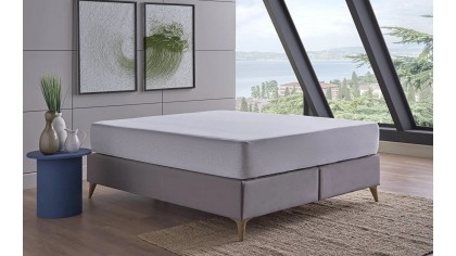 Husa Perla Alez Bumbac Fitted Impermeabila, 140X200cm, Alb DOQU Magazin