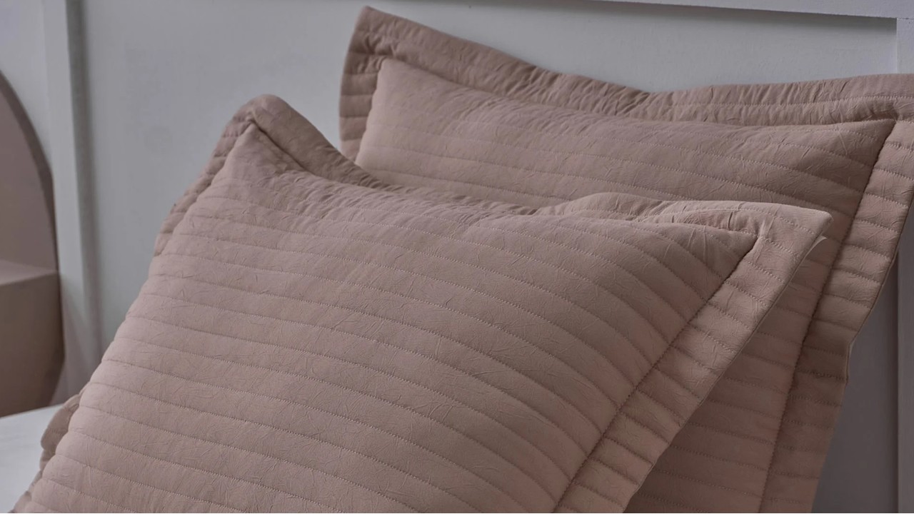 Set Cuvertura de Pat Otto Double, Bej (Piatra) DOQU Cuverturi si Pături