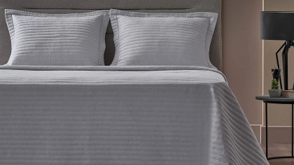 Set Cuvertura de Pat Otto Double, Gri (Piatra) DOQU Cuverturi si Pături