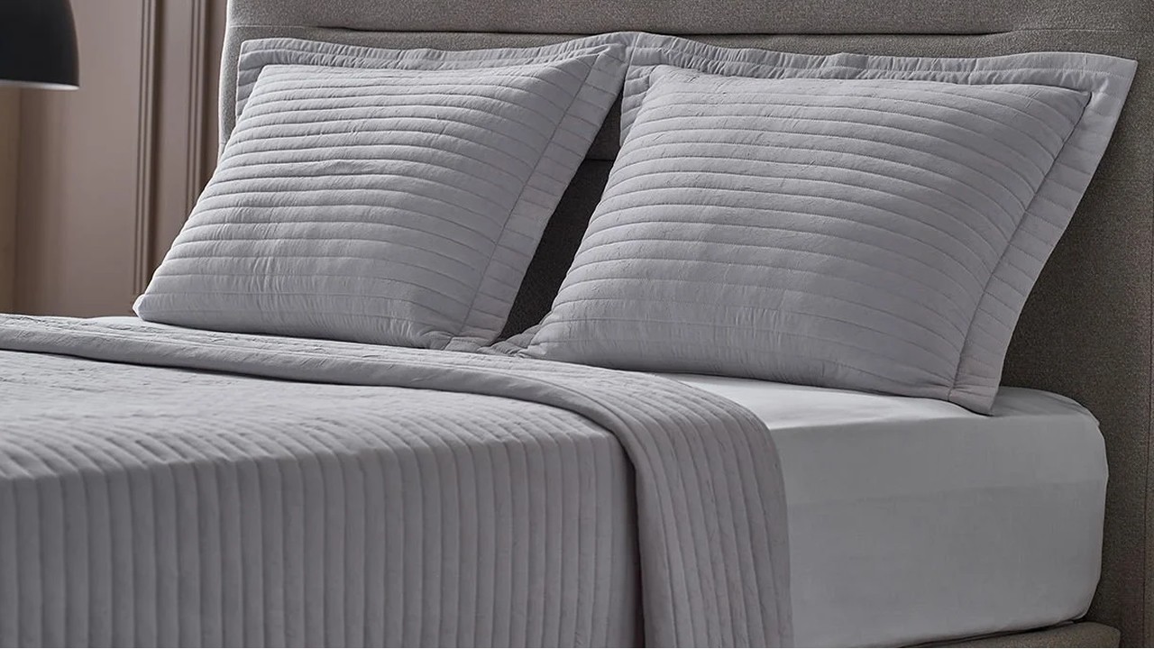 Set Cuvertura de Pat Otto Double, Gri (Piatra) DOQU Cuverturi si Pături