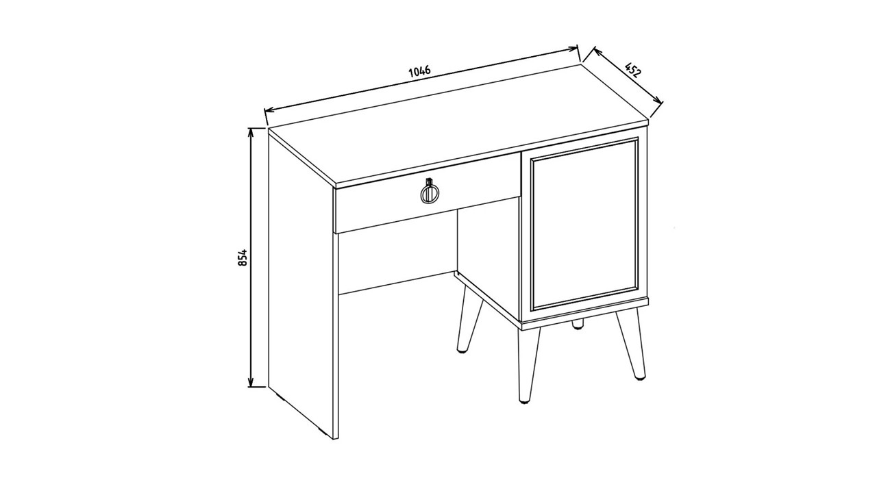 Masa de Toaleta Caldera BELLONA Dormitor 22CAL2100CCOP