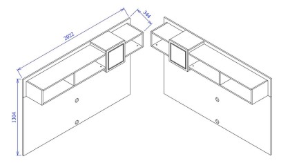 Comoda TV compacta Mistral BELLONA Vitrina Compacta SHOWROOMMISTRALTVCOMPACT