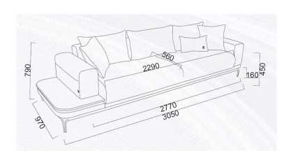 Canapea Extensibila 4 locuri cu Masuta integrata stanga Estella BELLONA Canapele 20ETE4L00400001