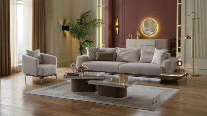 Canapea Extensibila 4 locuri cu Masuta integrata stanga Estella BELLONA Canapele 20ETE4L00400001