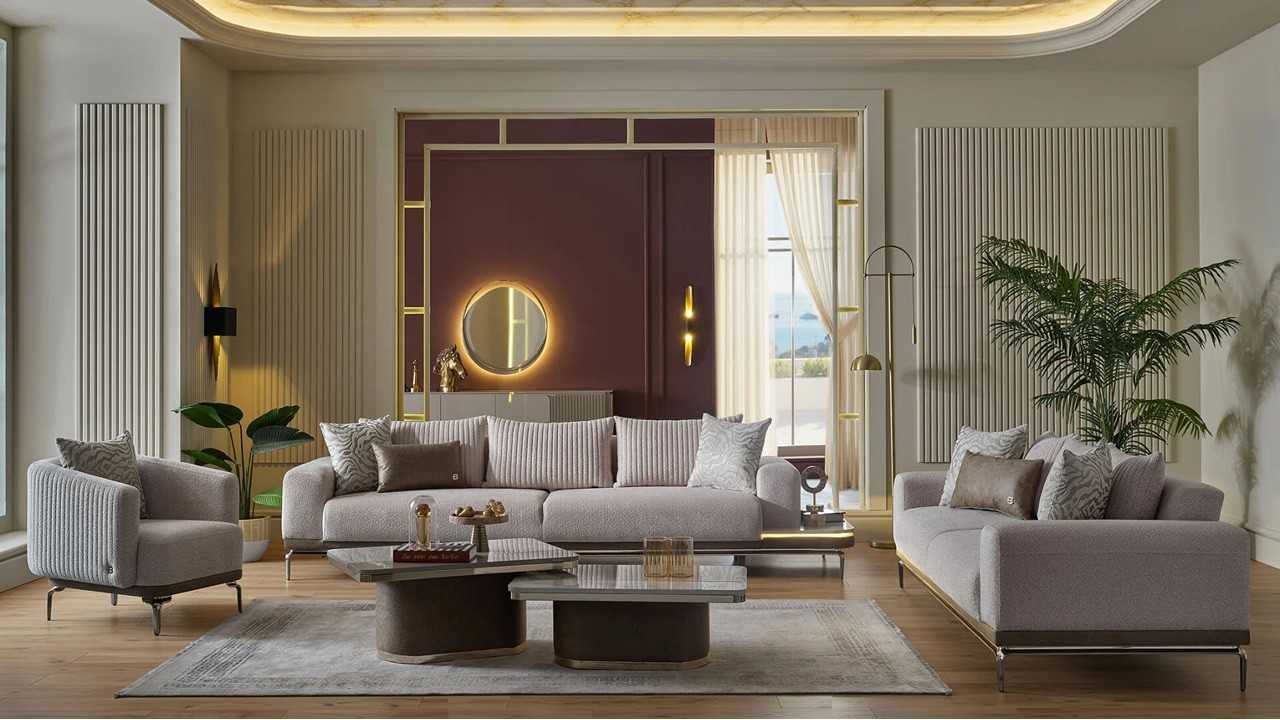 Canapea Extensibila 4 locuri cu Masuta integrata stanga Estella BELLONA Canapele 20ETE4L00400001