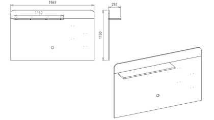 Vitrina Compacta TV Sanvito, Livrare rapida BELLONA Living 22SVT3001EFZH+22SVT3003EFEF+22SVT3005EFZH