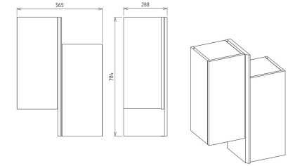 Vitrina Compacta TV Sanvito, Livrare rapida BELLONA Living 22SVT3001EFZH+22SVT3003EFEF+22SVT3005EFZH