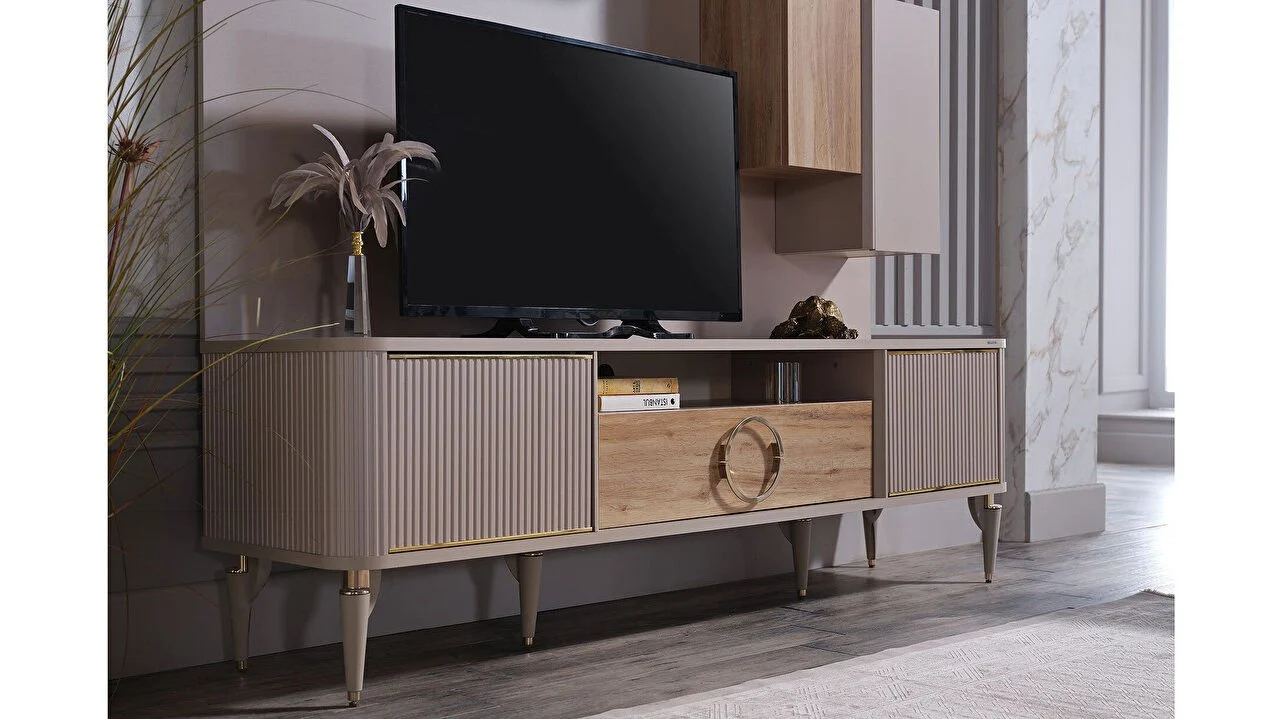 Vitrina Compacta TV Sanvito, Livrare rapida BELLONA Living 22SVT3001EFZH+22SVT3003EFEF+22SVT3005EFZH