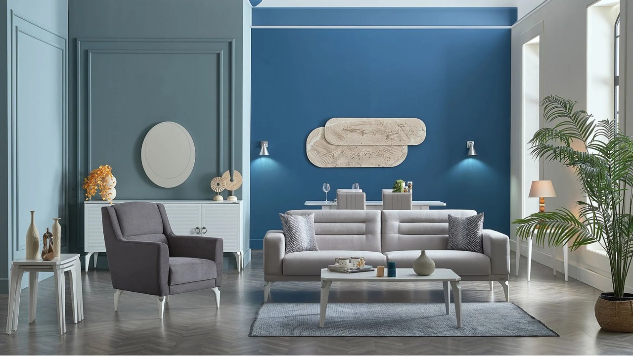 Set Canapea Extensibila Majer 3+3+1+1 BELLONA Living SHO20MJR3D00300001+20MJR1C00200001