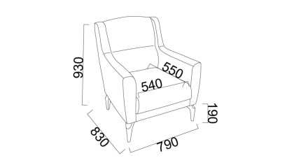 Set Canapea Extensibila Majer 3+3+1+1 BELLONA Living SHO20MJR3D00300001+20MJR1C00200001