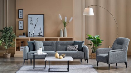 Set Canapea Extensibila Riga 3+3+1+1 BELLONA Living SHO20RGA3D00500001+20RGA3D00500003+20RGA1C00200001