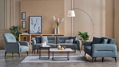 Set Canapea Extensibila Riga 3+3+1+1 BELLONA Living SHO20RGA3D00500001+20RGA3D00500003+20RGA1C00200001