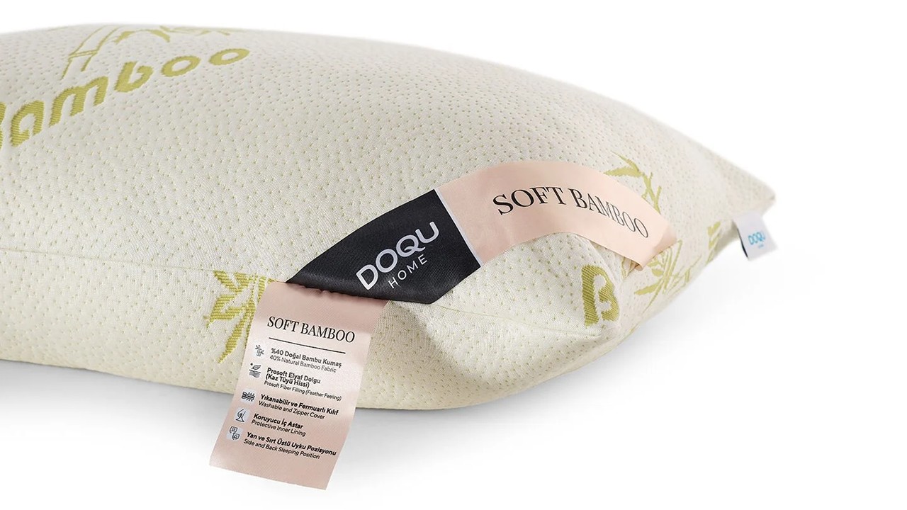 Perna Soft Bamboo 50 x 70 cm - Alb DOQU Perne si Pilote 2Q9YSTSBMB0140000