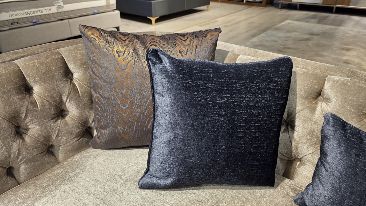 Canapea 3 locuri Plaza cu model romb, Crem BELLONA Canapele