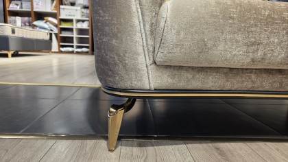 Canapea 3 locuri Plaza cu model romb, Crem BELLONA Canapele