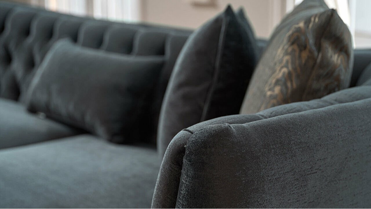 Canapea 3 locuri Plaza cu model romb, Verde BELLONA Canapele