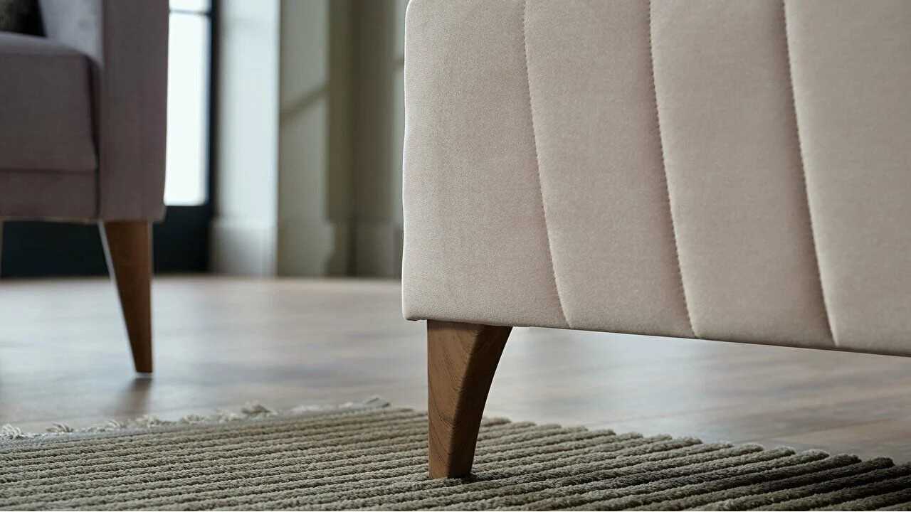 Pat tapitat cu lada de depozitare Toria, 160x200cm, culoare Vizon BELLONA Paturi tapitate cu lada - LA COMANDA 28TOAI60020000...